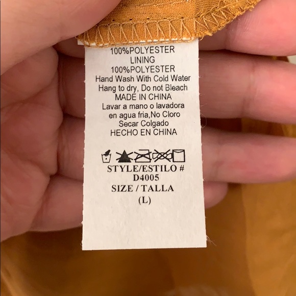 “Golden dreams” boho dress - Picture 4 of 5